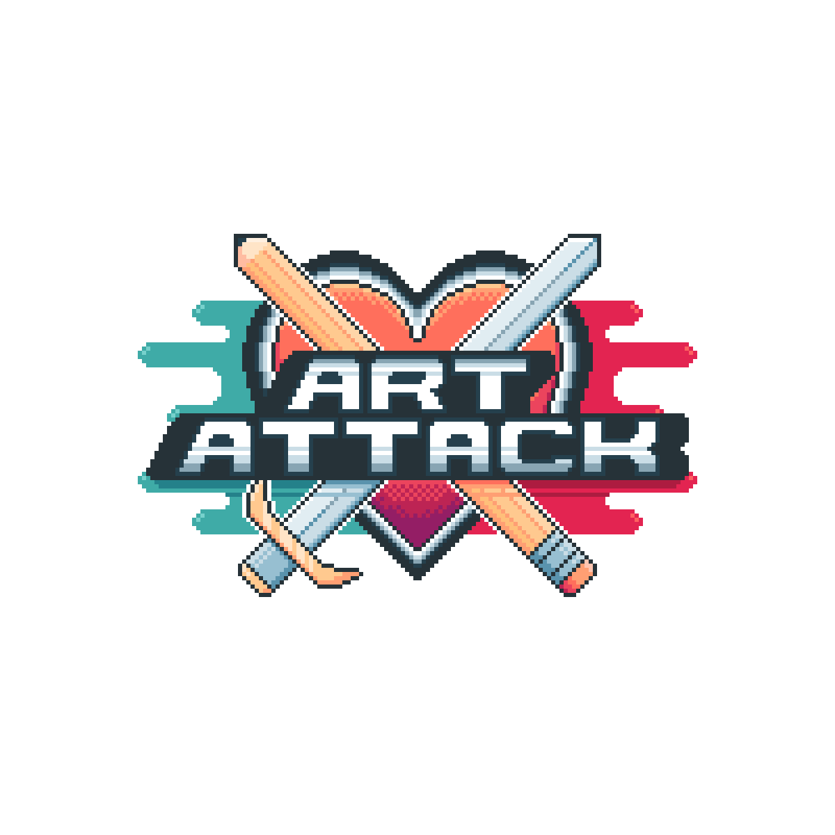 Pixilart Art Attack Official Logo by DopeyDragonite