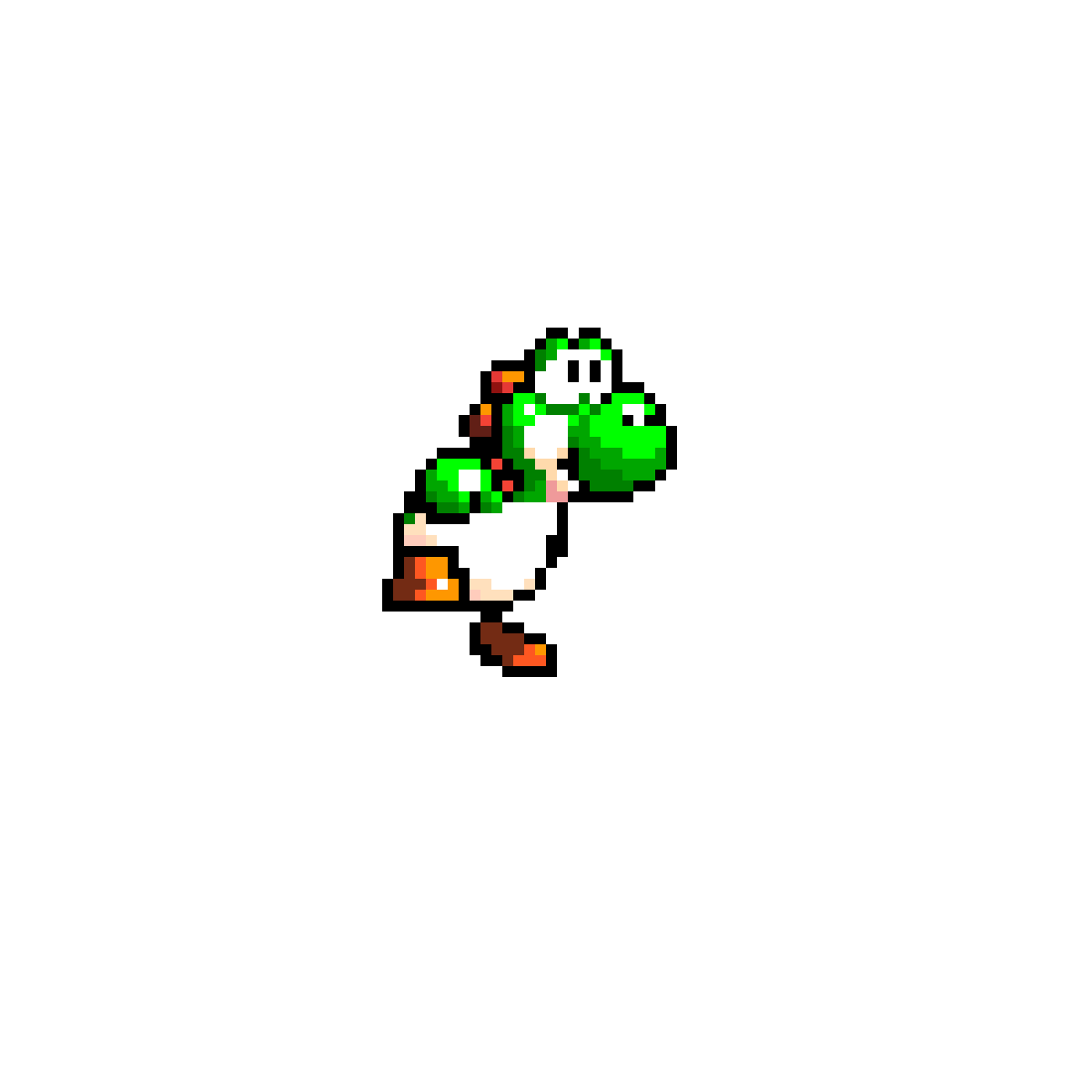 Editing Yoshi's Isalnd sprite animation Free online pixel art drawing