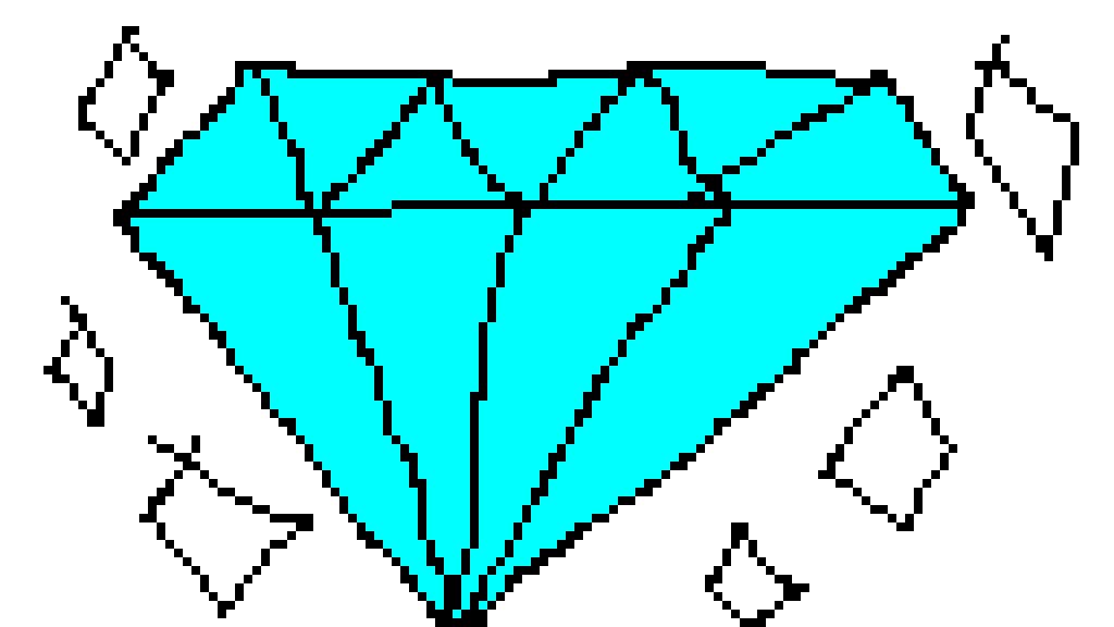Diamond Pixel Art Gif