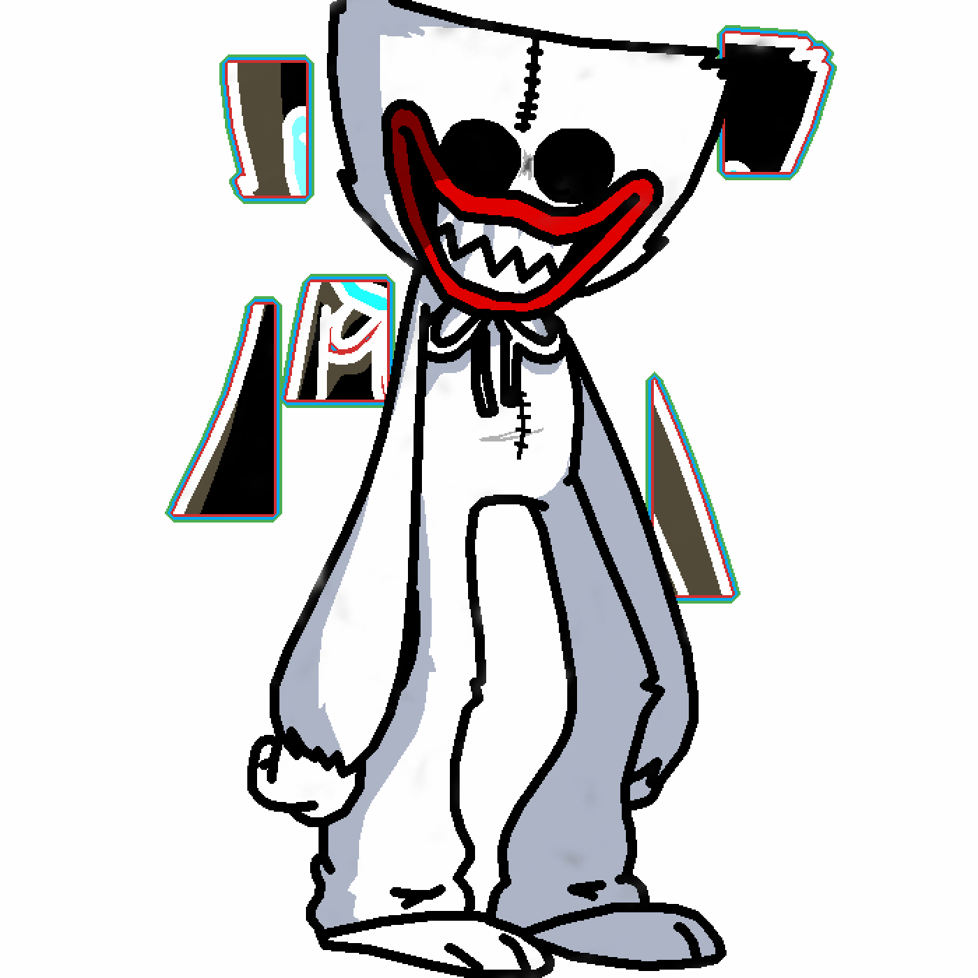 Pixilart huggy wuggy by Snowy675