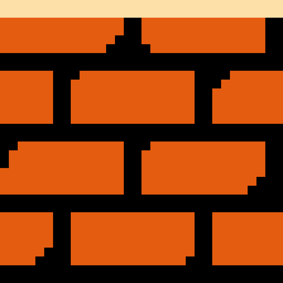 Superficie lunar Llanura muestra pixel art mario blocks Bungalow Pulido