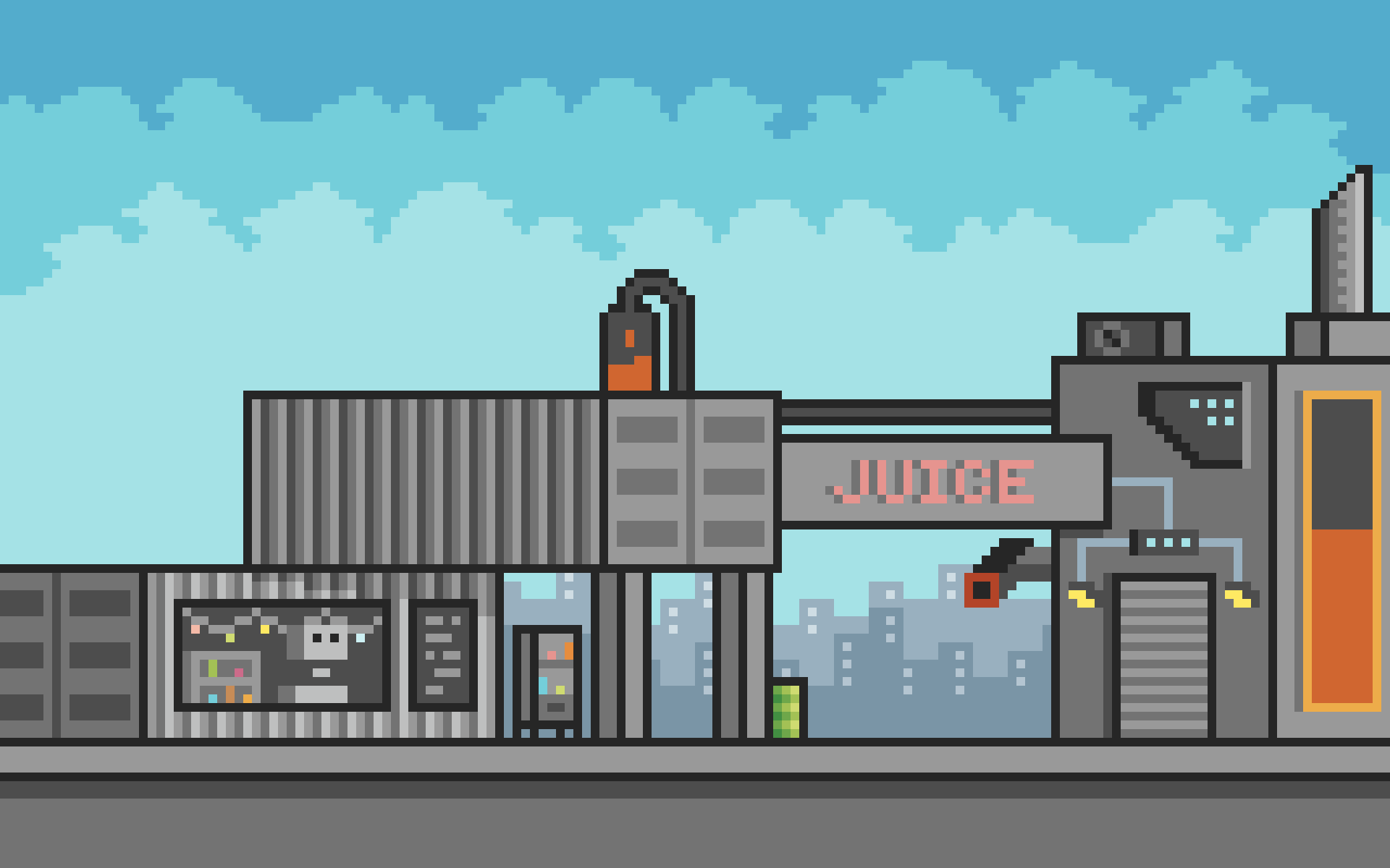 Pixilart Juice Bar Factory Colored by Pardinus