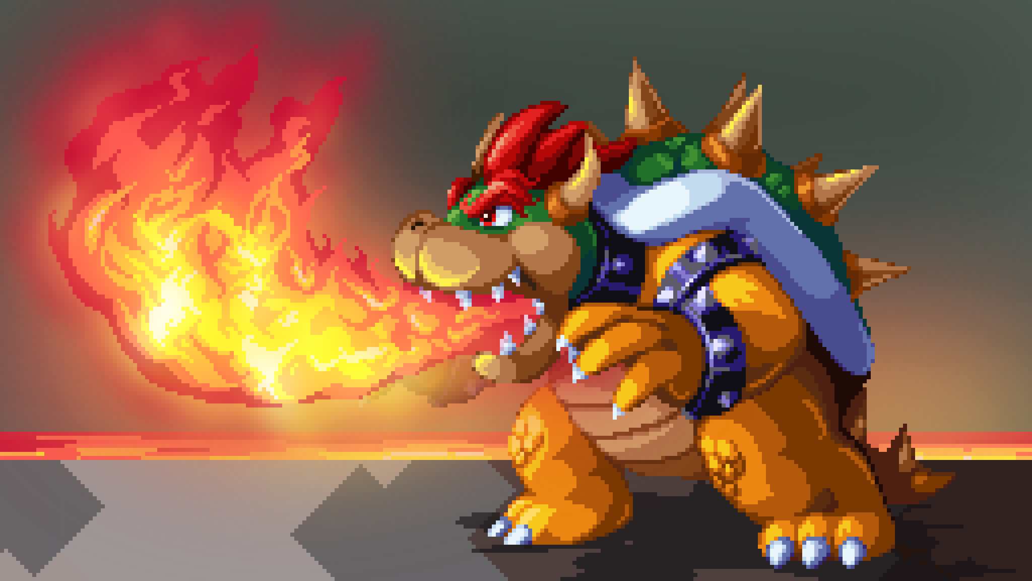 Pixilart King koopa by Bruhmomentgamer