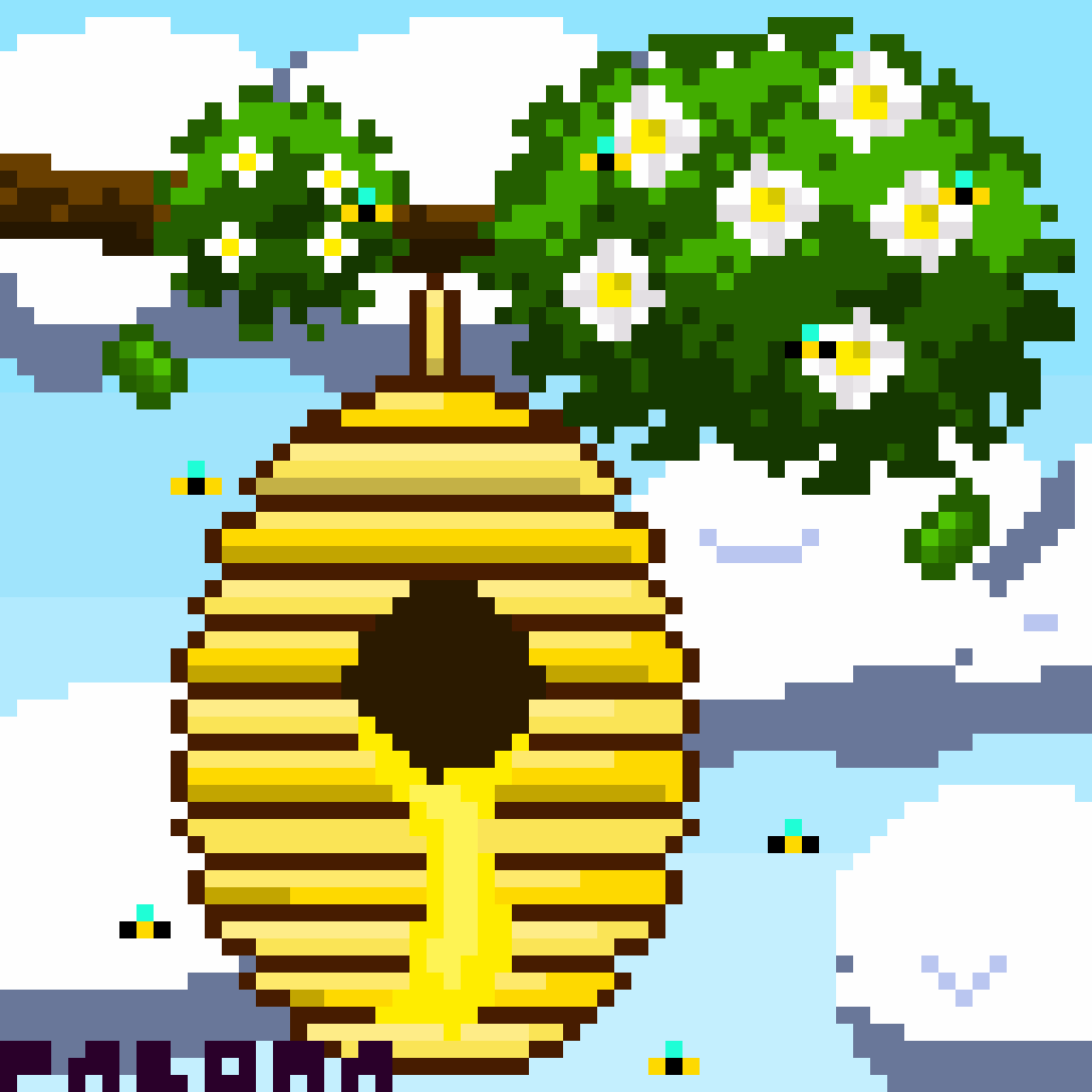 Pixilart Beehive gif by PalomaGarrinhas