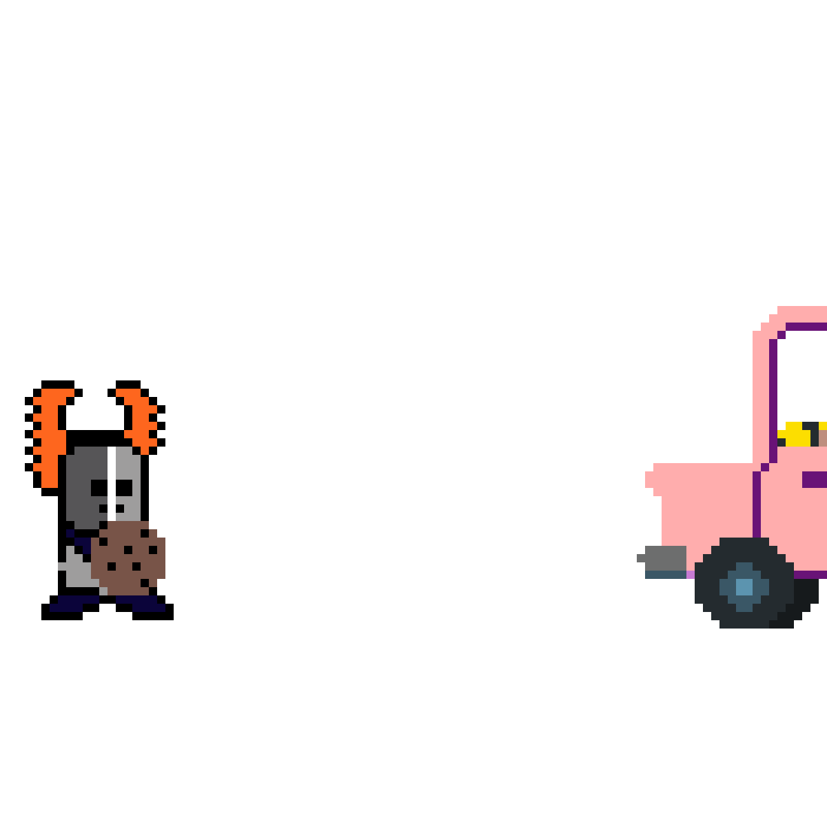 Pixilart tiky and homer animation by Joshthehedge