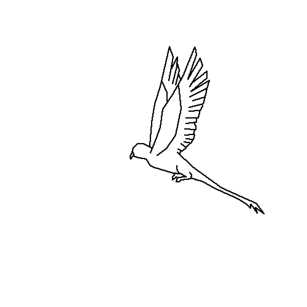 Pixilart Bird Flying Gif Base by CoralQueen