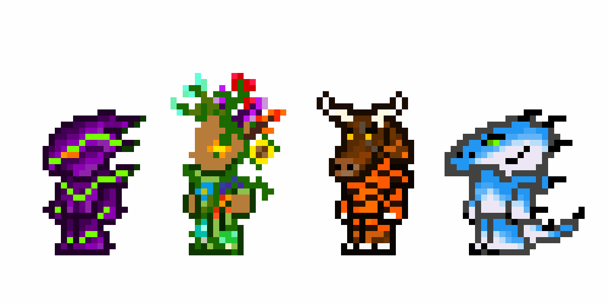 Pixilart Terraria Skins by Tigitar