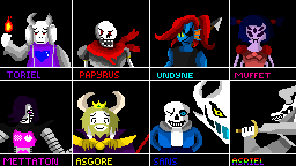 Pixilart Undertale Bosses (FINISHED!!!!) by Eternal