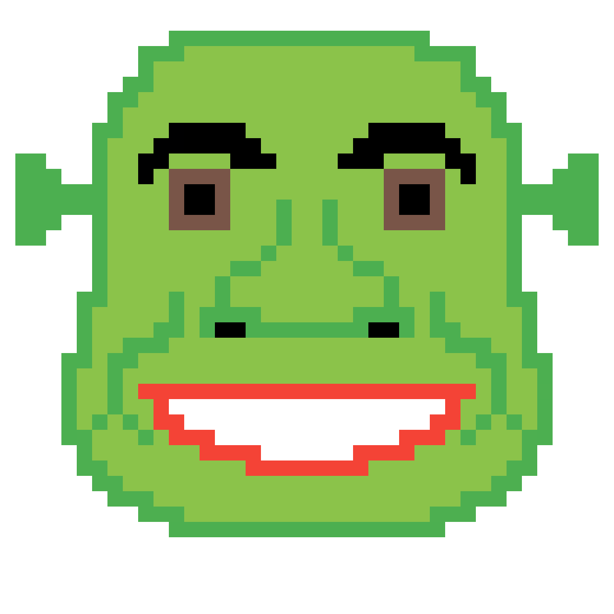 Editing Shrek Free online pixel art drawing tool Pixilart