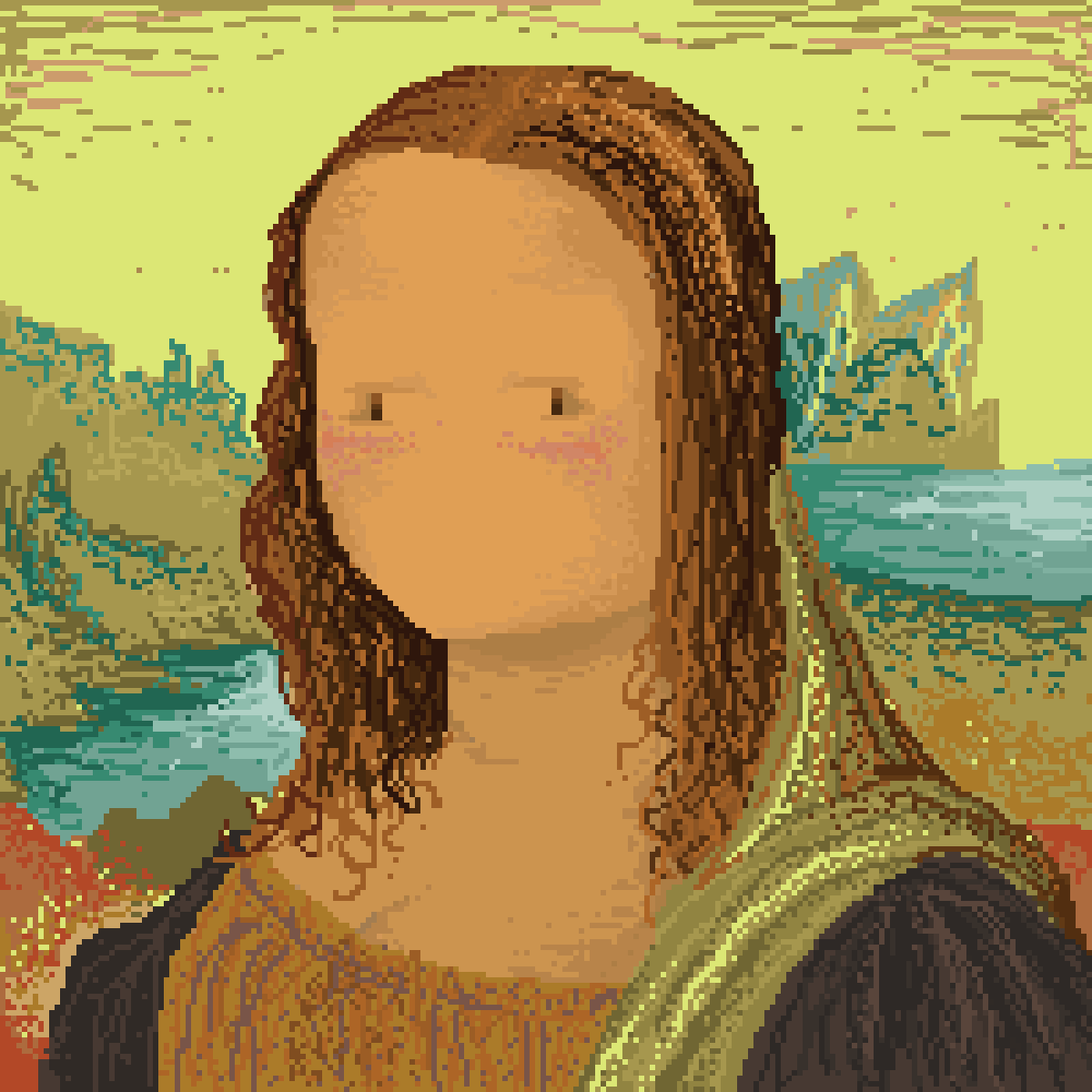Pixilart Mona Lisa by FakeNoodles