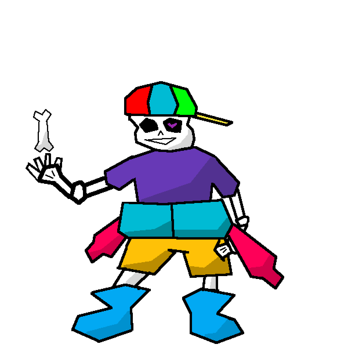 Edición bad gif of fnf Fresh Sans Herramienta gratuita de dibujo en