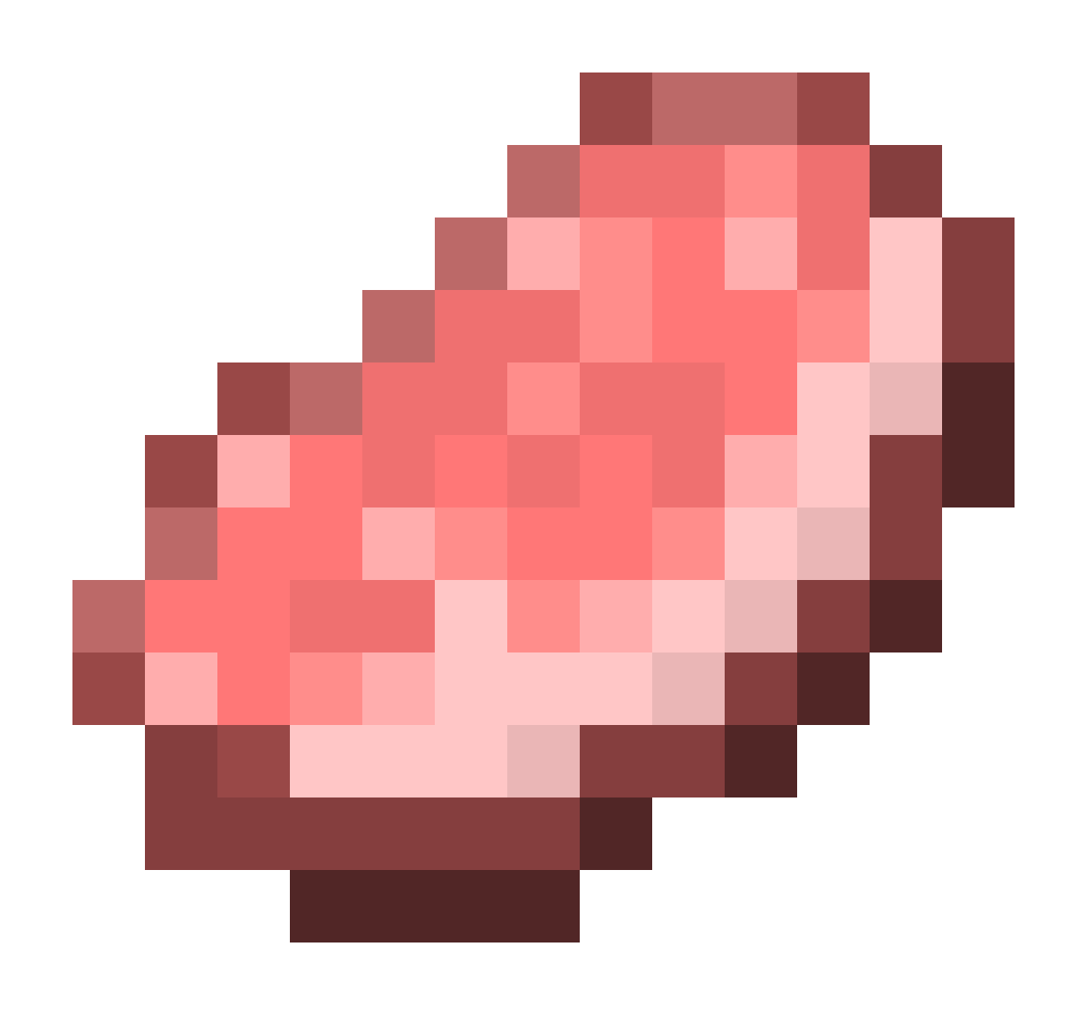 Pixilart Minecraft Raw Porkchop by BlueGrass37