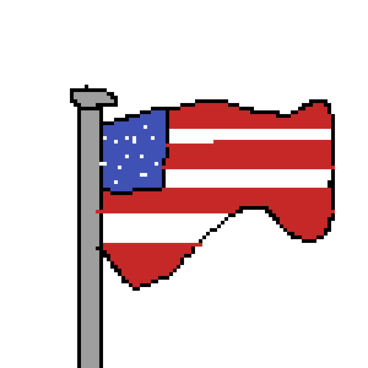 Pixilart go amrica by NarutoS2