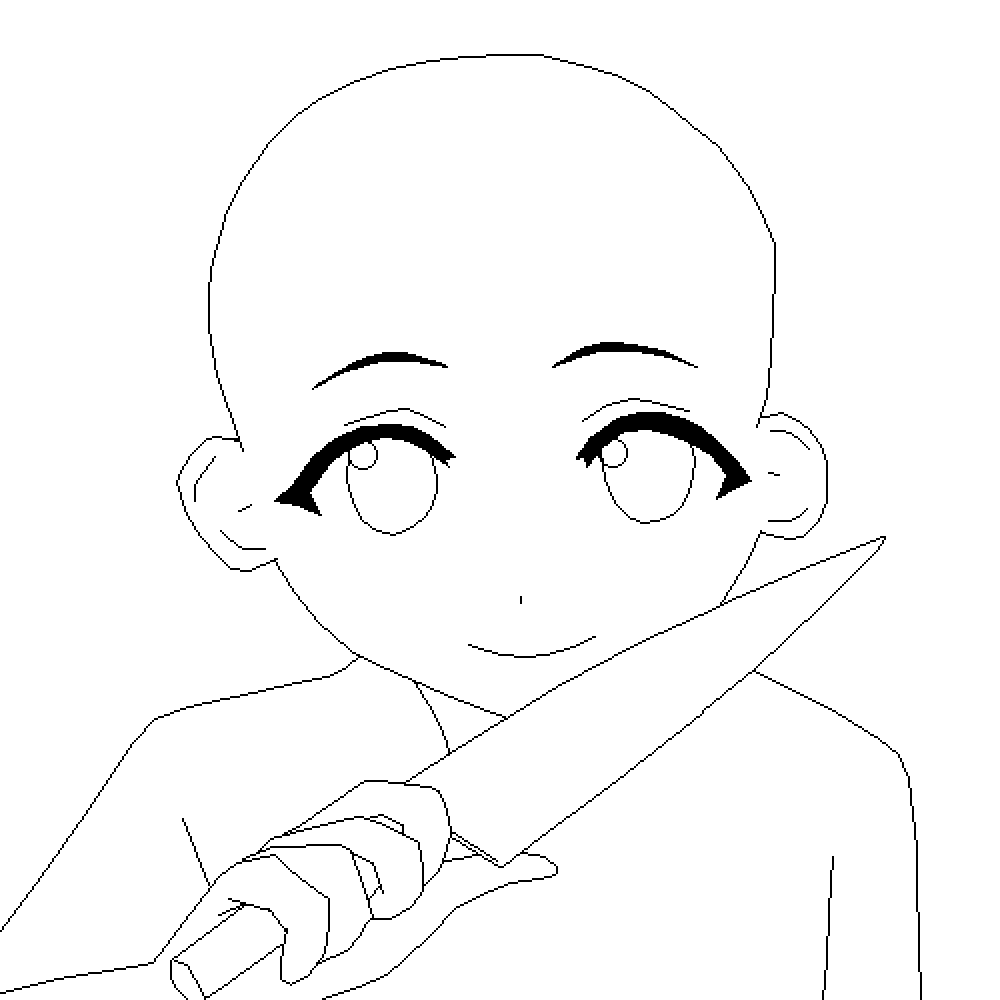 Pixilart Yandere anime base by SilentSage