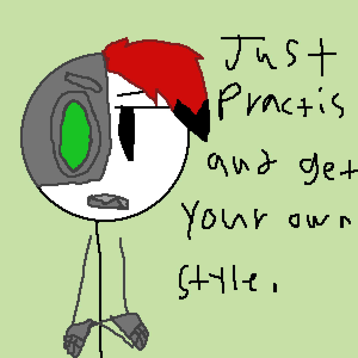 Pixilart Ask Ace CopperHand Green by pixlekid