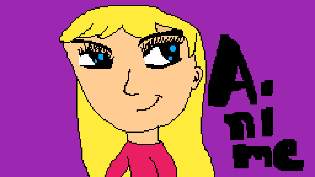 Pixilart weird.. anime girl by Anonymous