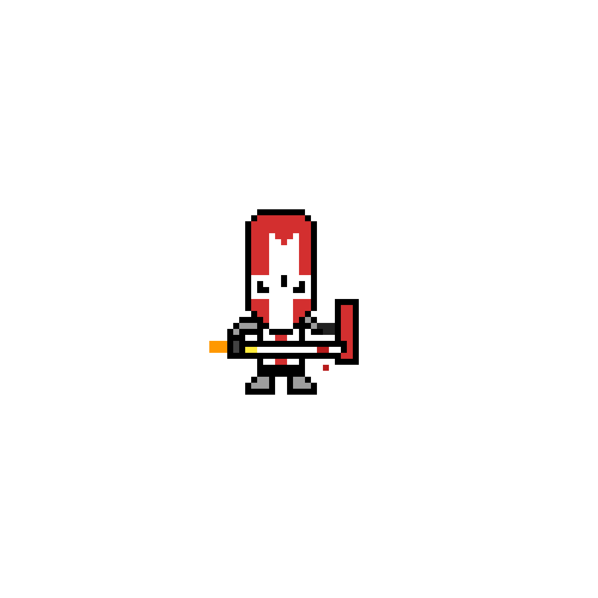 Pixilart red castle crasher by lilg0d5508