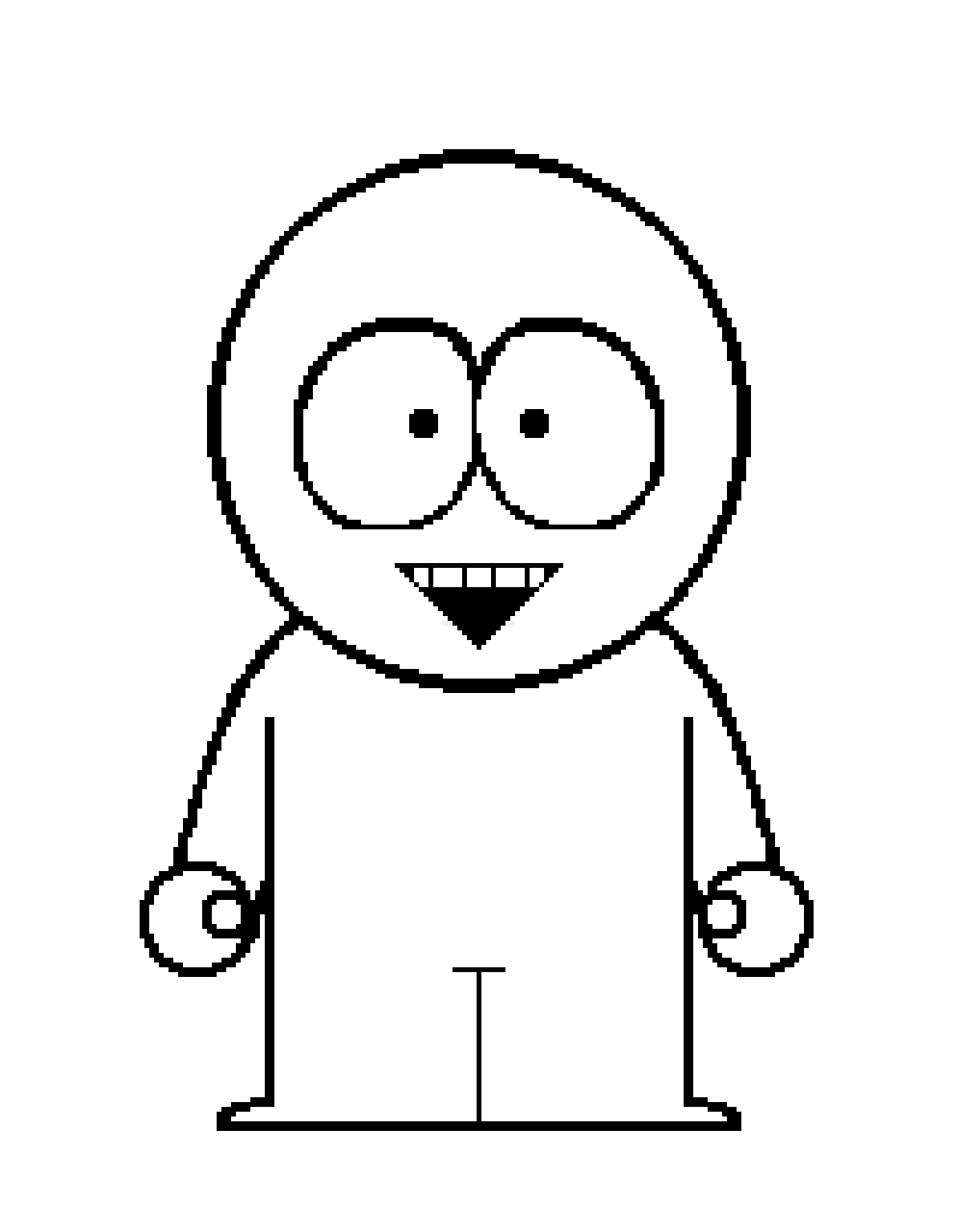 Edición South park kid base Herramienta gratuita de dibujo en línea