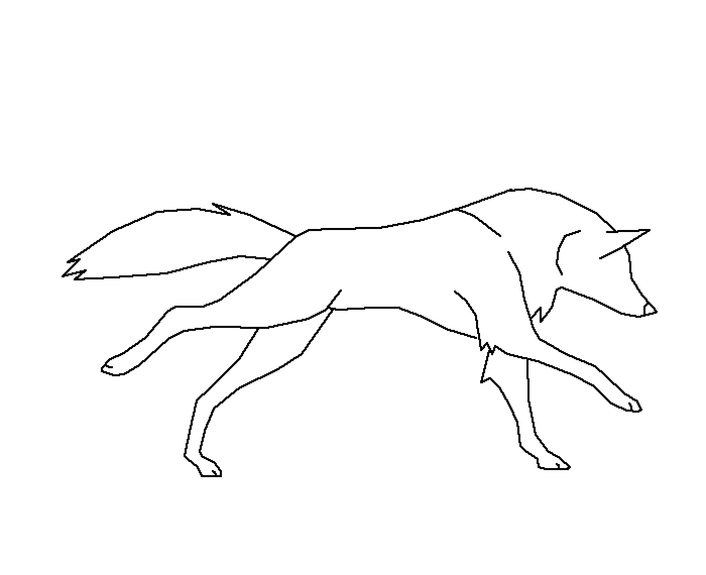 Black Wolf Running Gif