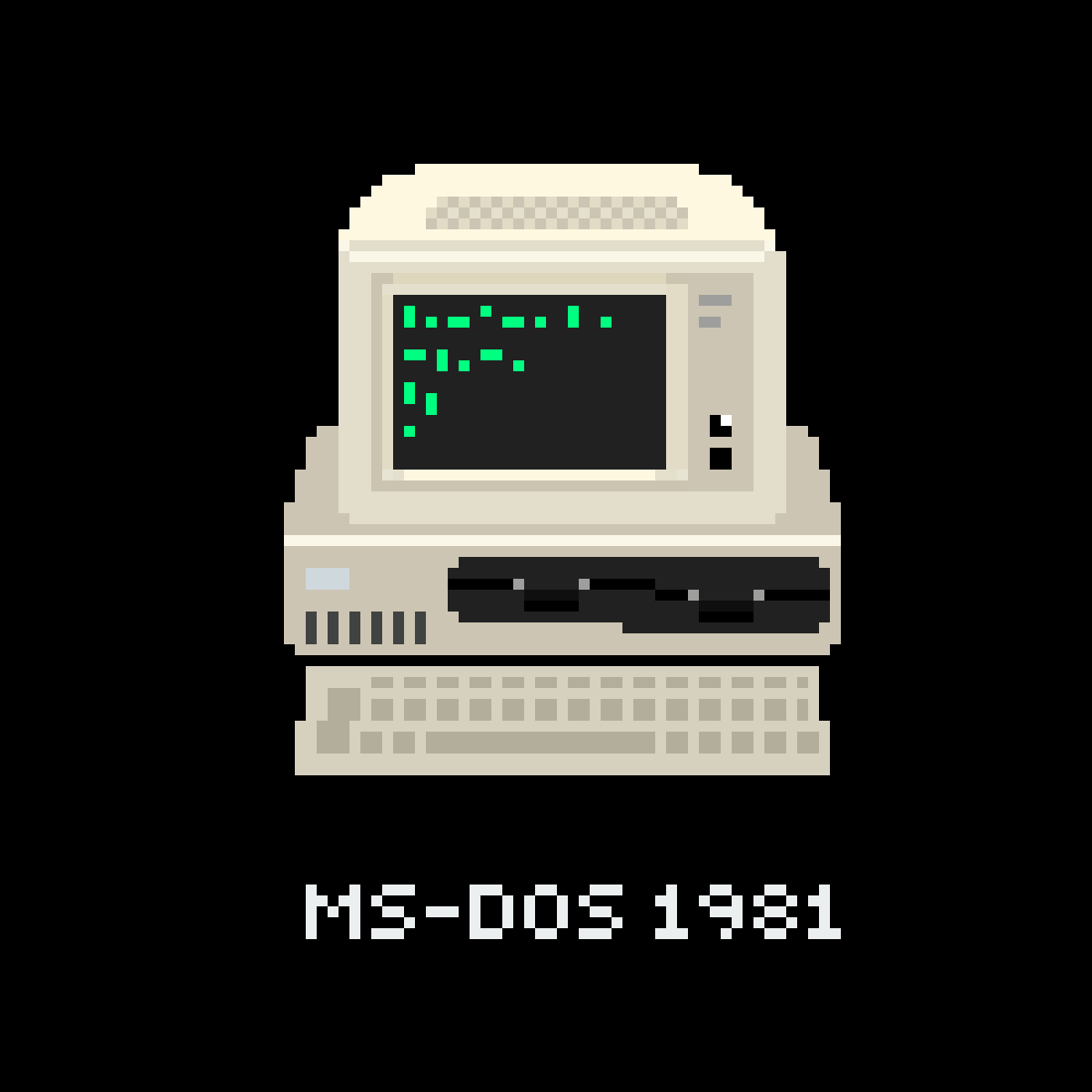 Pixilart - MS DOS by DB-44