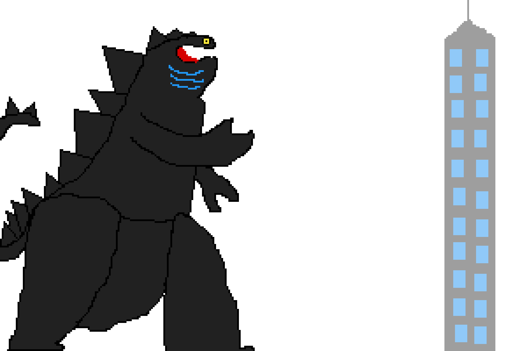 Godzilla Atomic Breath Animated Gif