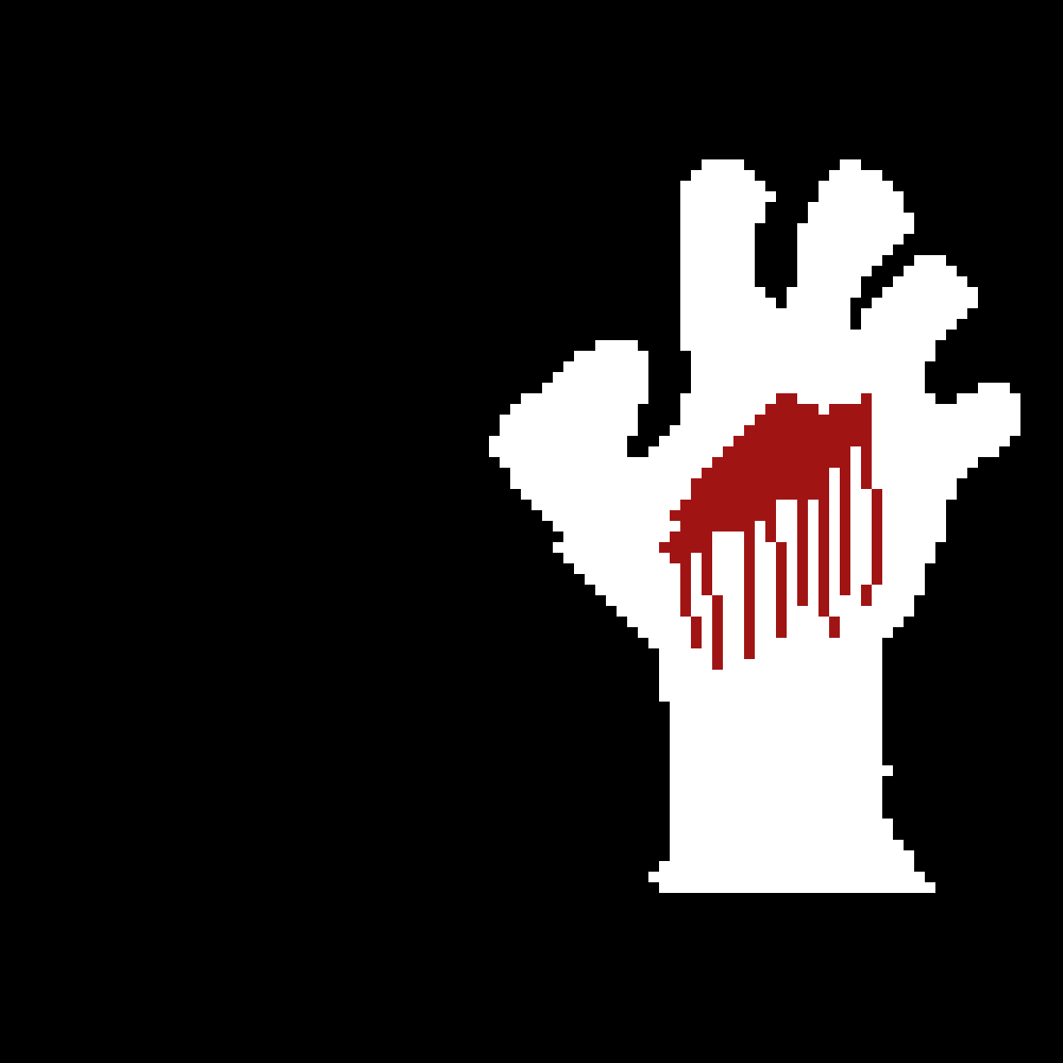 Pixilart zombie hand by JBaseball21