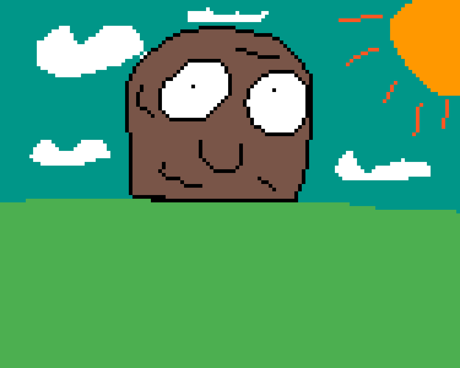 Pixilart PvZ walnut by ZeProdigy