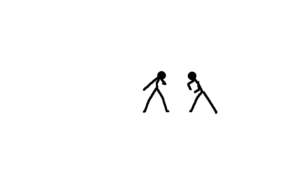 Pixilart Stickfigure Fighting Combo Animation by zaraplu