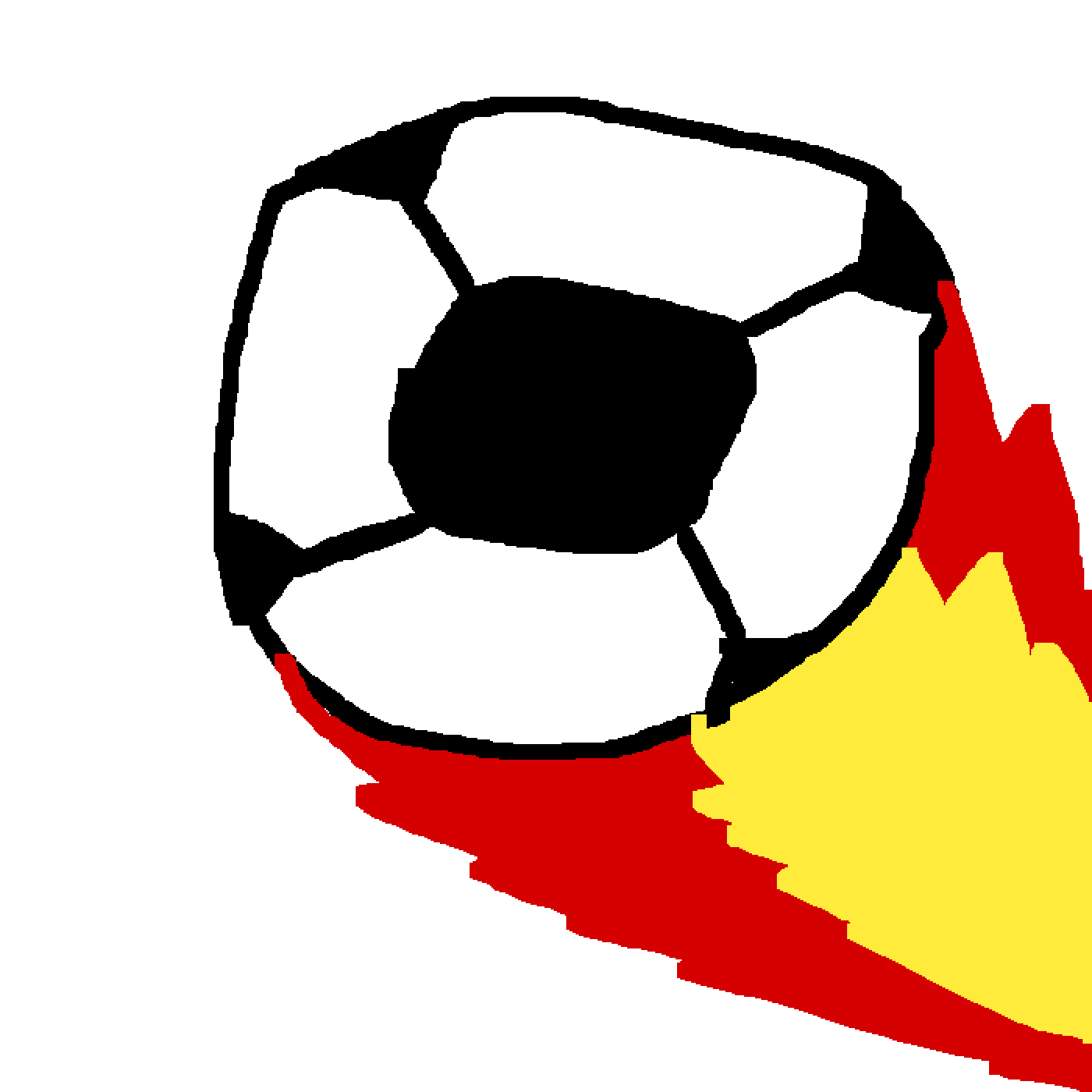 Pixilart exploding soccer ball by LUKELUVDOGS