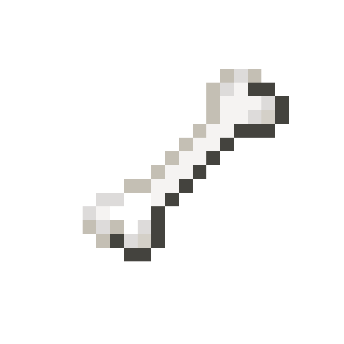 Minecraft Bone Pixel Art