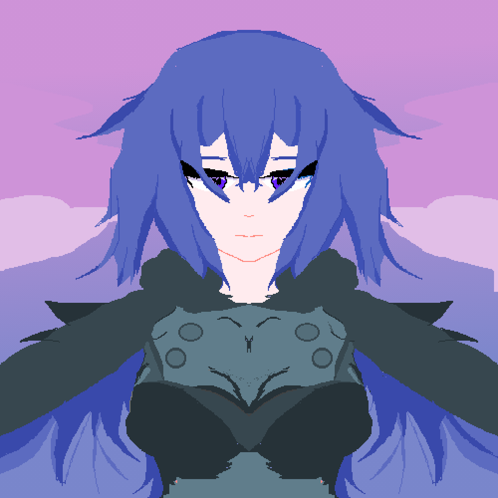 Pixilart Cringe Anime Girl by BlueStarCloud