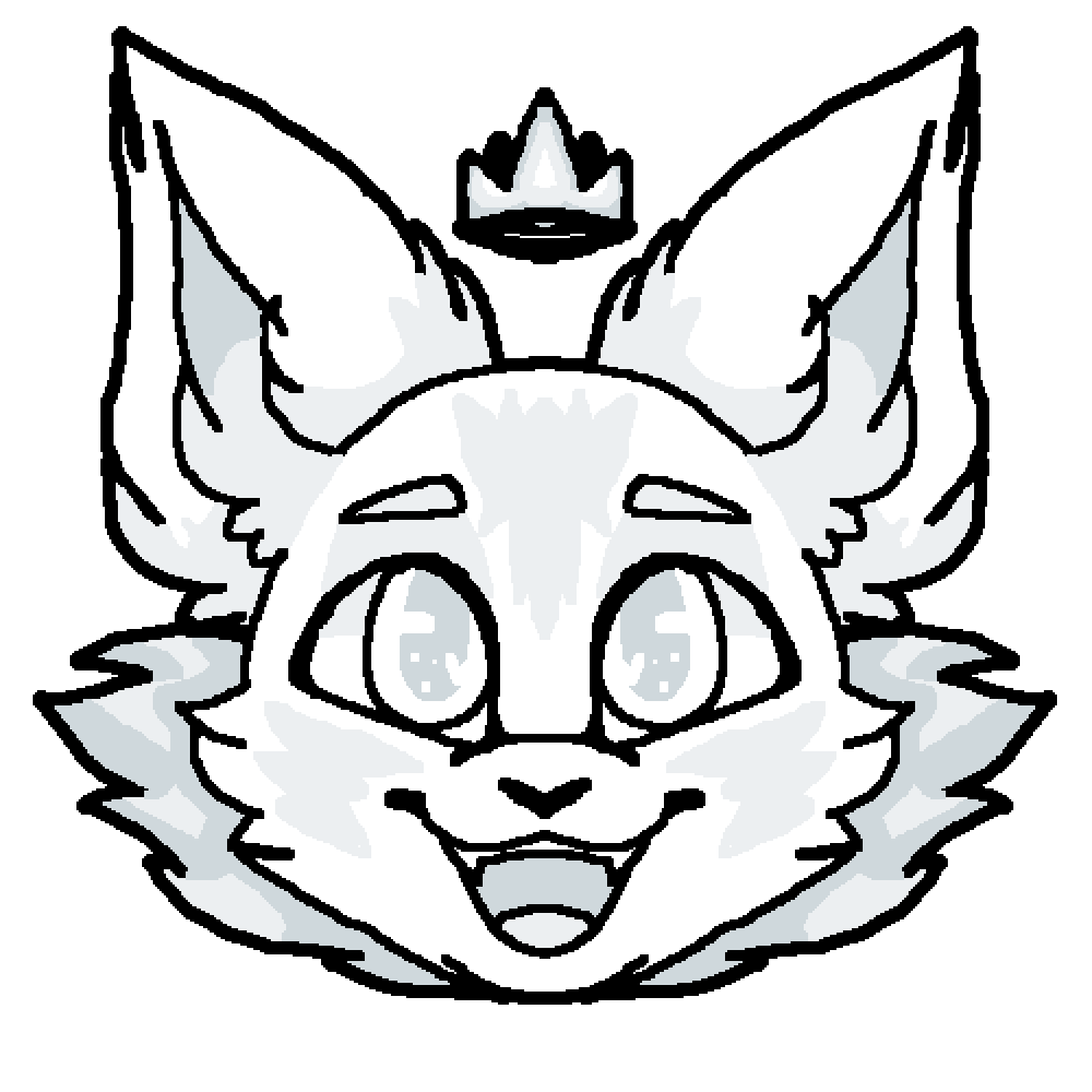 Pixilart furry head base by DragonsBreath