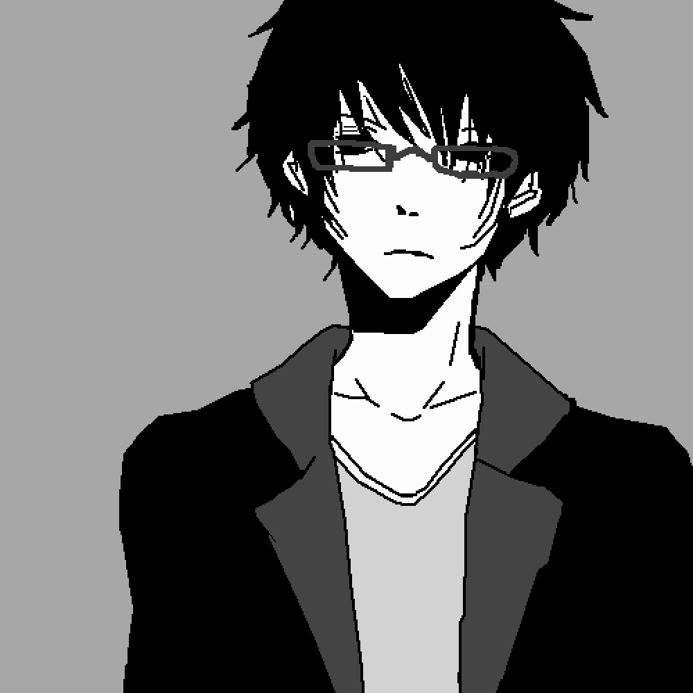 Pixilart Glasses Anime Guy by Hyoujin