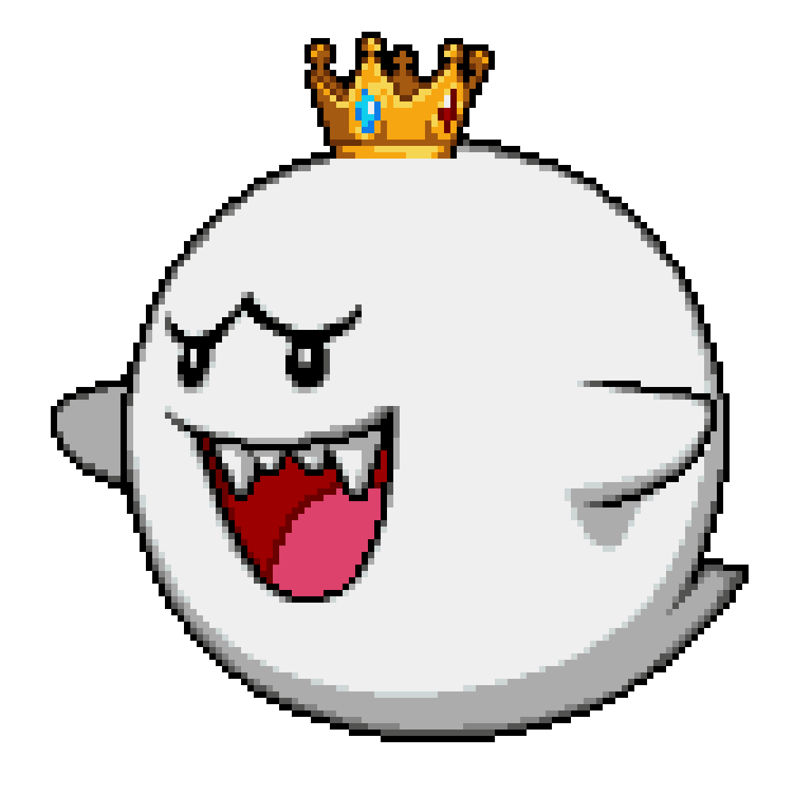Pixilart king boo by blueblue