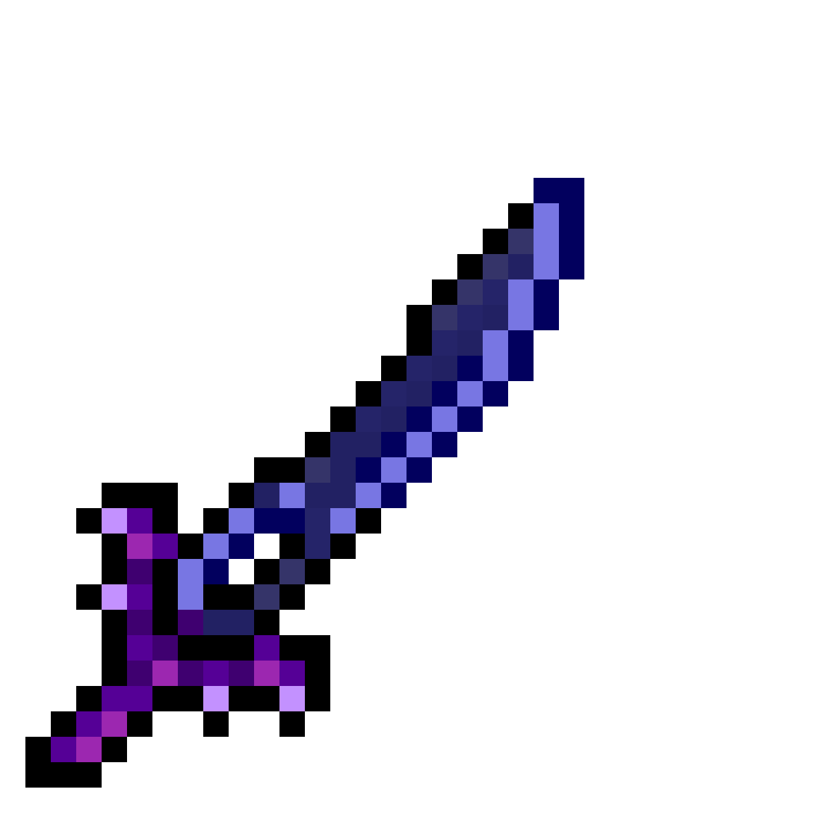 Pixilart Terraria sword(Night's Edge) by
