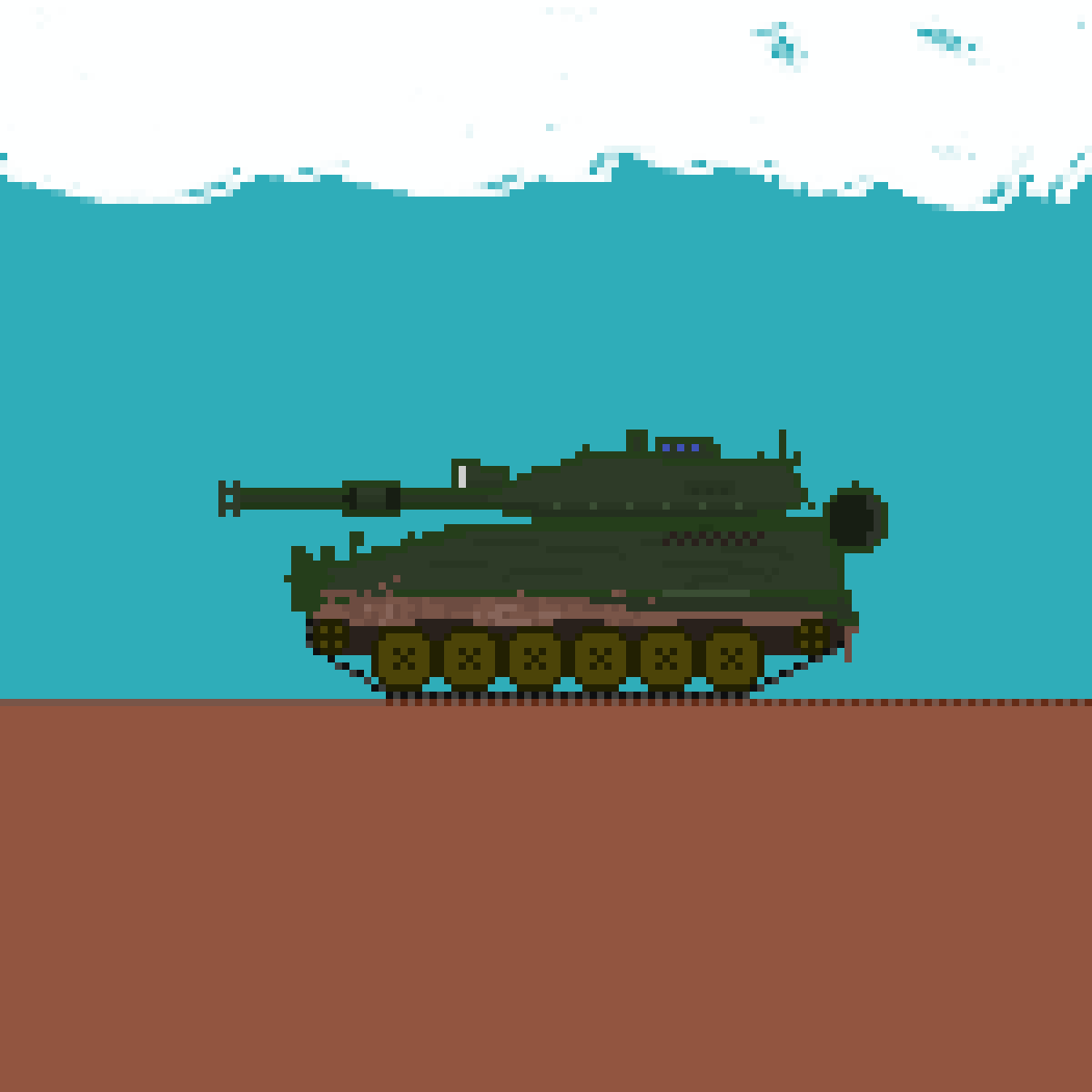 Pixilart TH 301 Tank by DatBoi42069