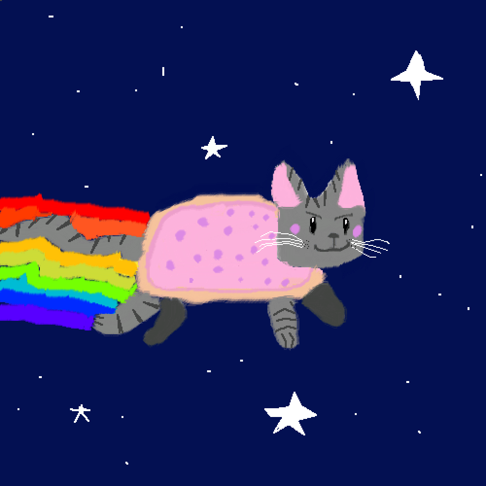 Pixilart realistic Nyan cat by MrSpazim