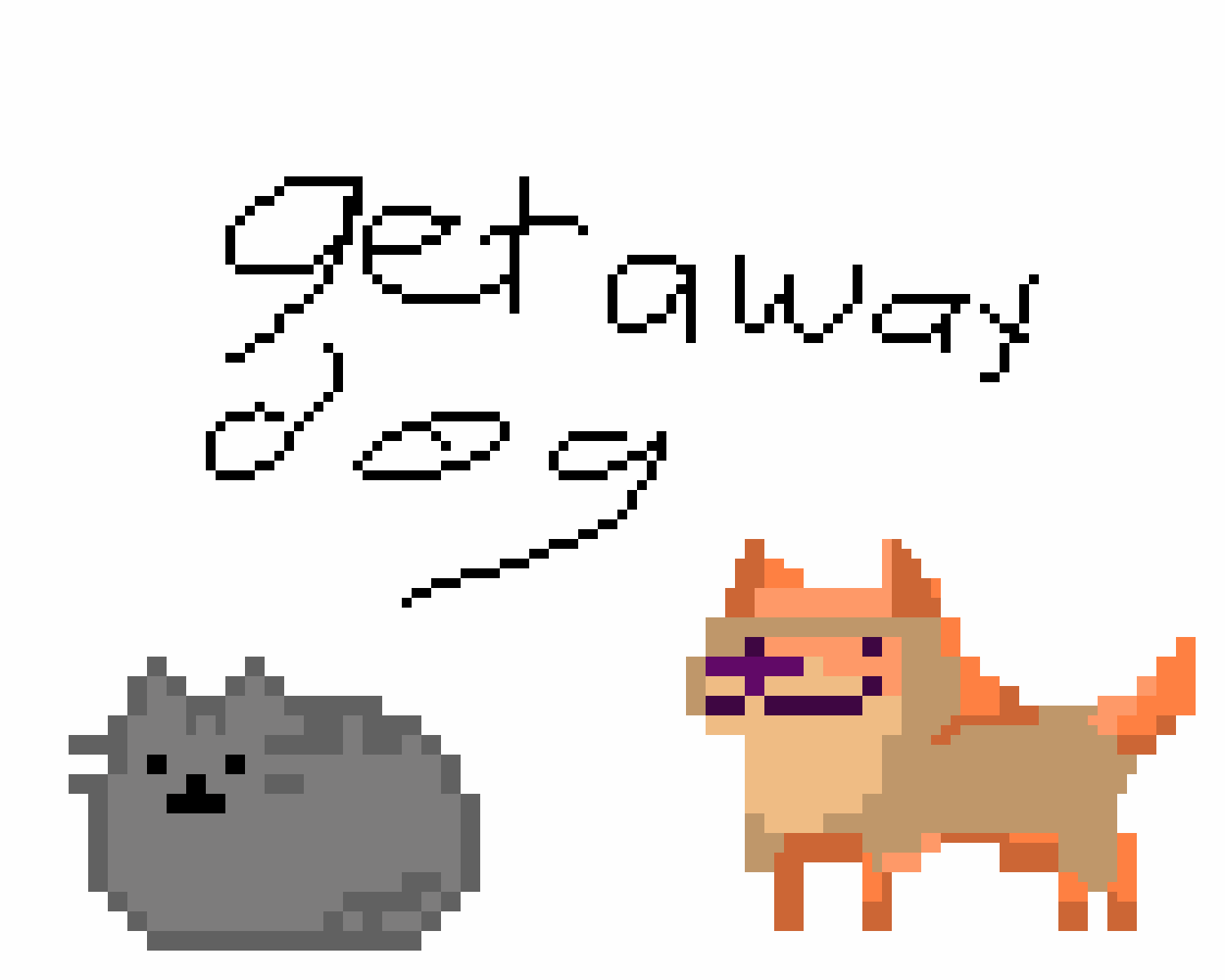 Go Away Cat Gif