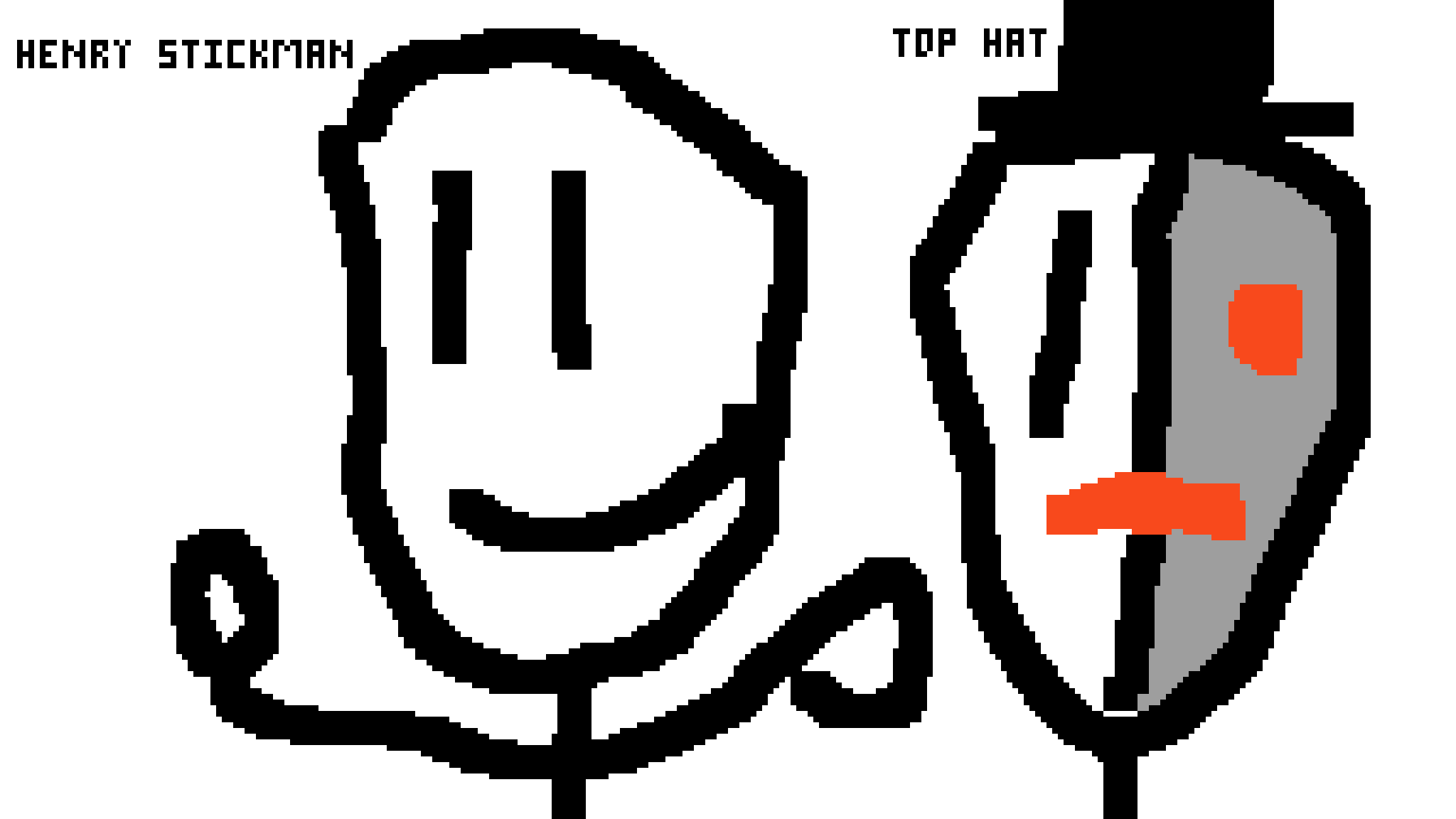 Pixilart henry and top hat clan by connorthedummy