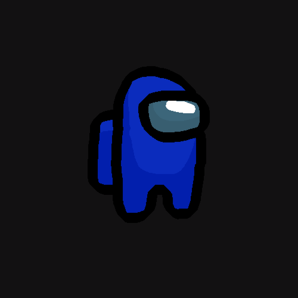 Pixilart Blue Among us crewmate by StarTyler