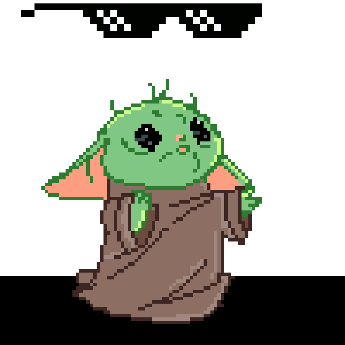 Pixilart Baby Yoda Stamp GIF by NerdGuardian5