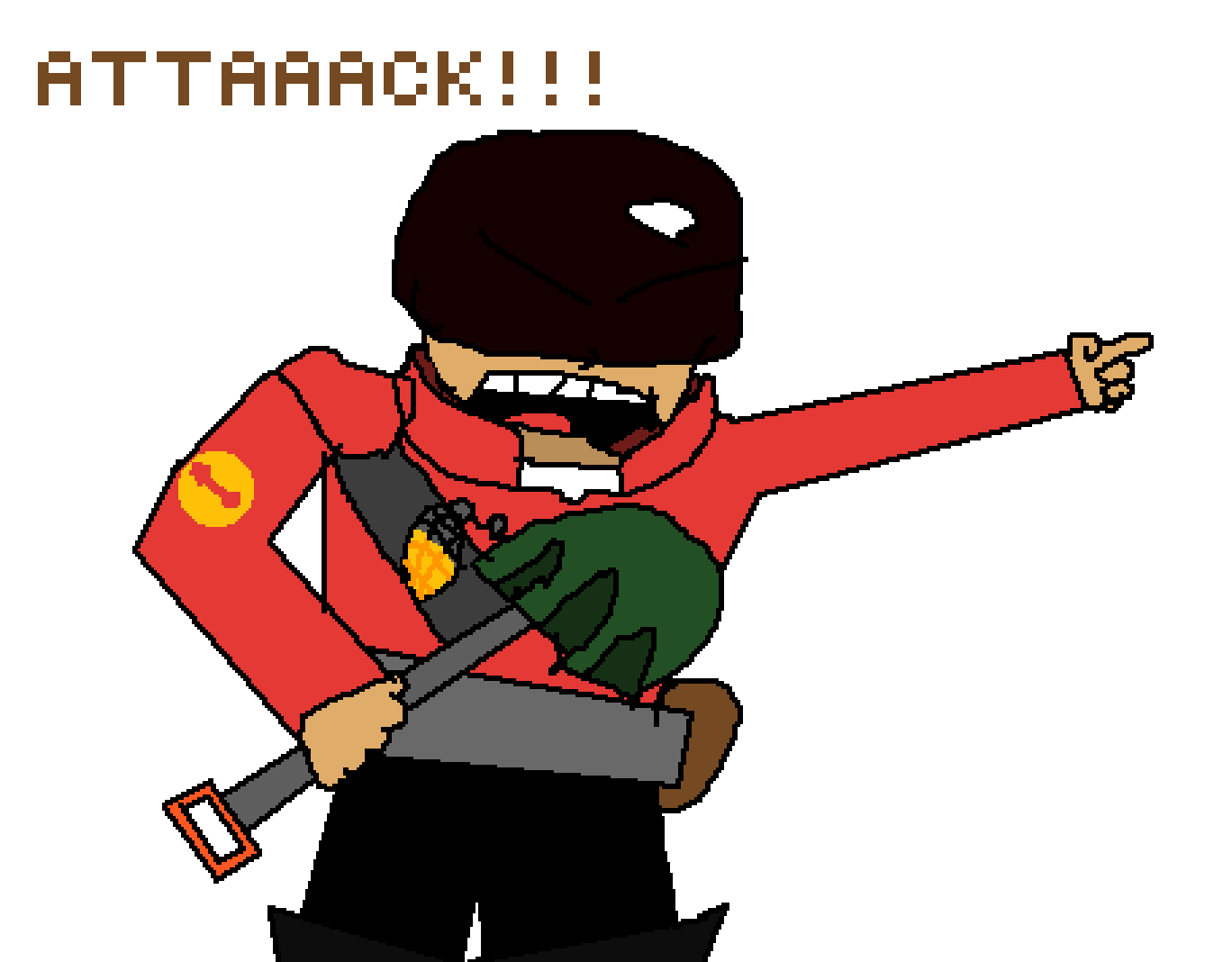 Pixilart Team Fortress 2 Soldier by TheAverageMemer