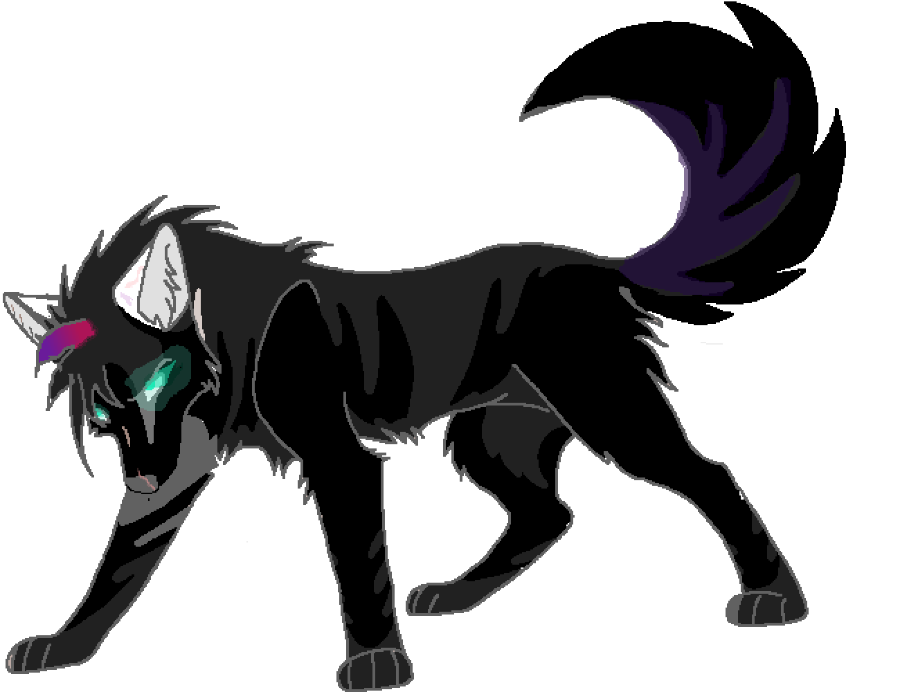 Pixilart werewolf Oc by Shadeesaw