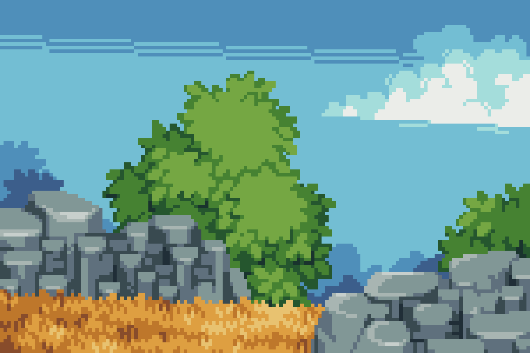 Pixilart Pixel art Landscape by AeaDraw
