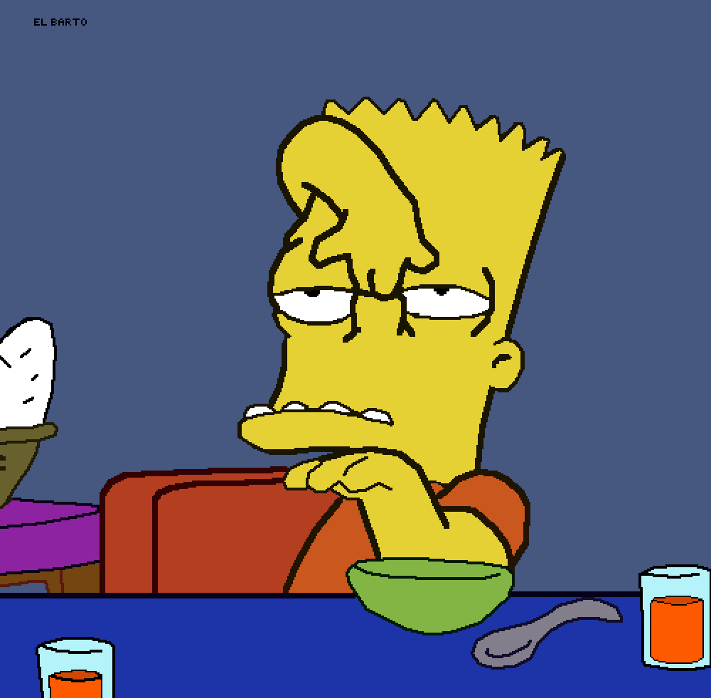 Pixilart Bart just vibing by DaOnlyAnimeFan