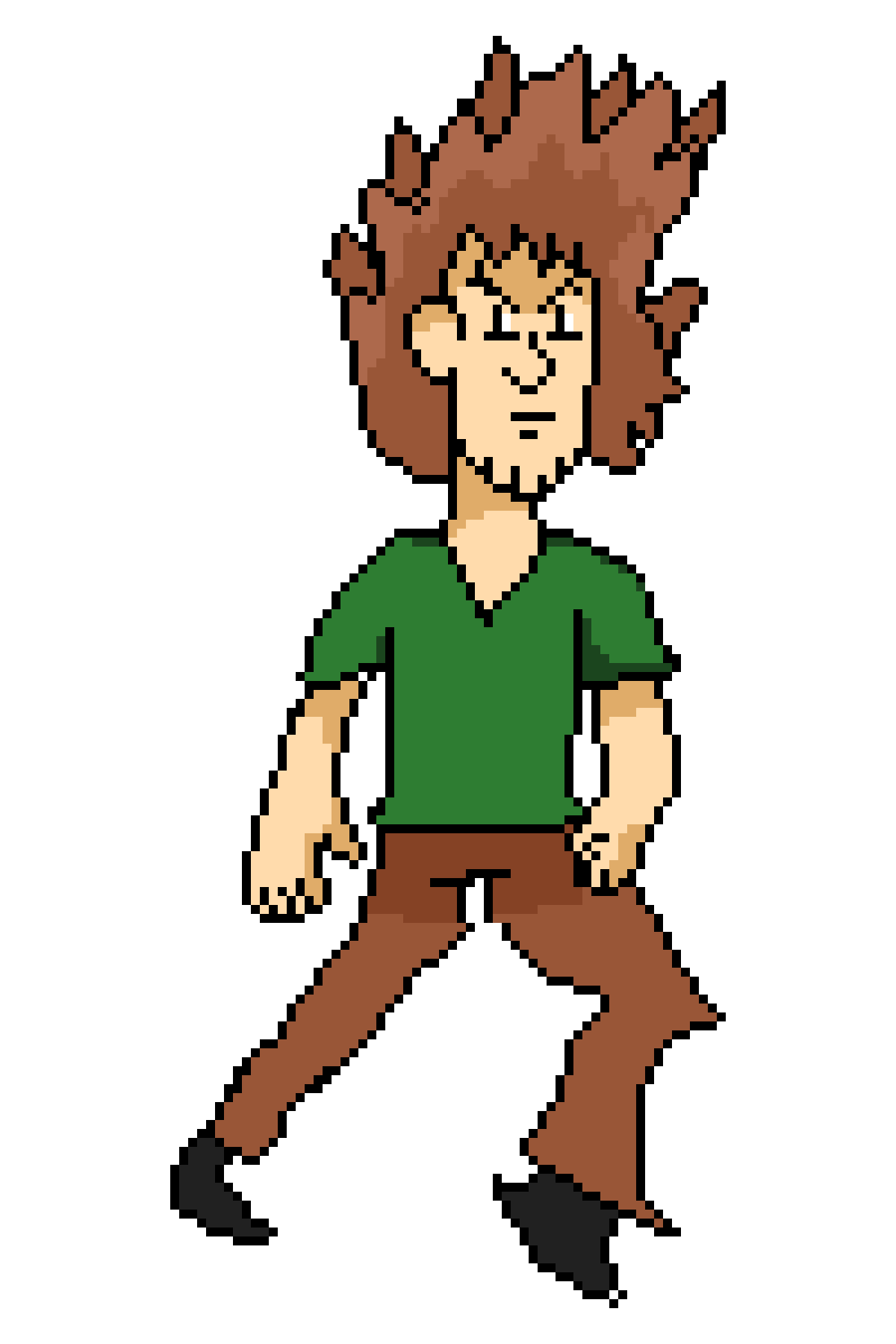 Pixilart Shaggy God eater by IcantdrawE