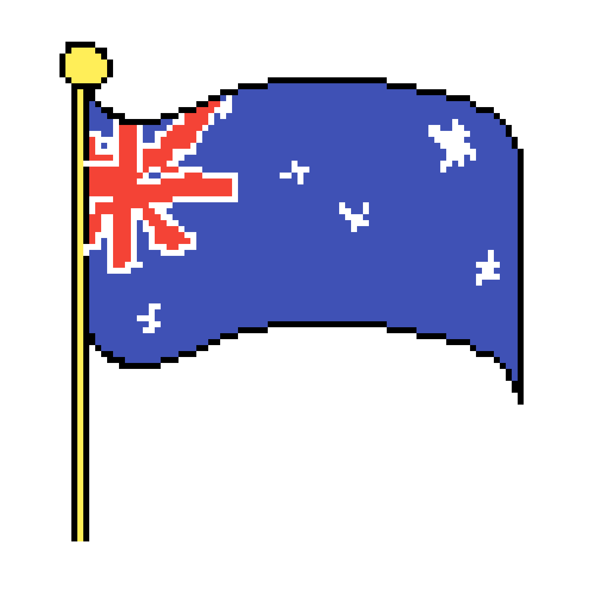 Editing the Australian flag Free online pixel art drawing tool Pixilart