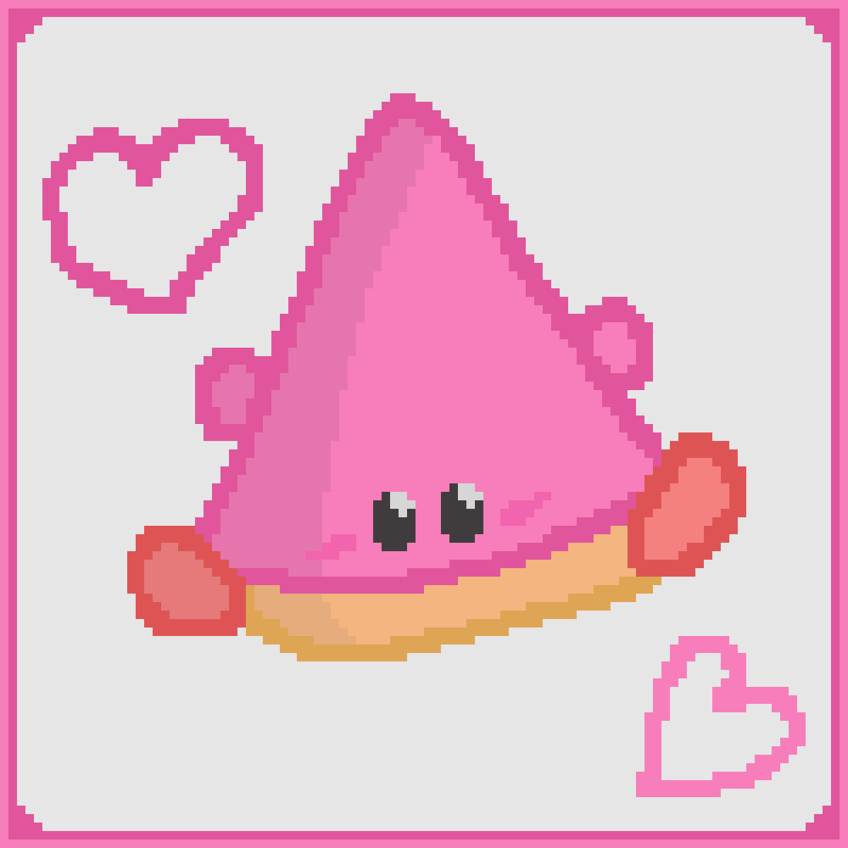Pixilart Cone Mouth Kirby by Kirbyy