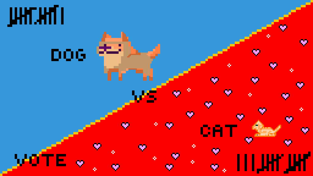Pixilart DOG VS CAT!!! by mulipurtmaster