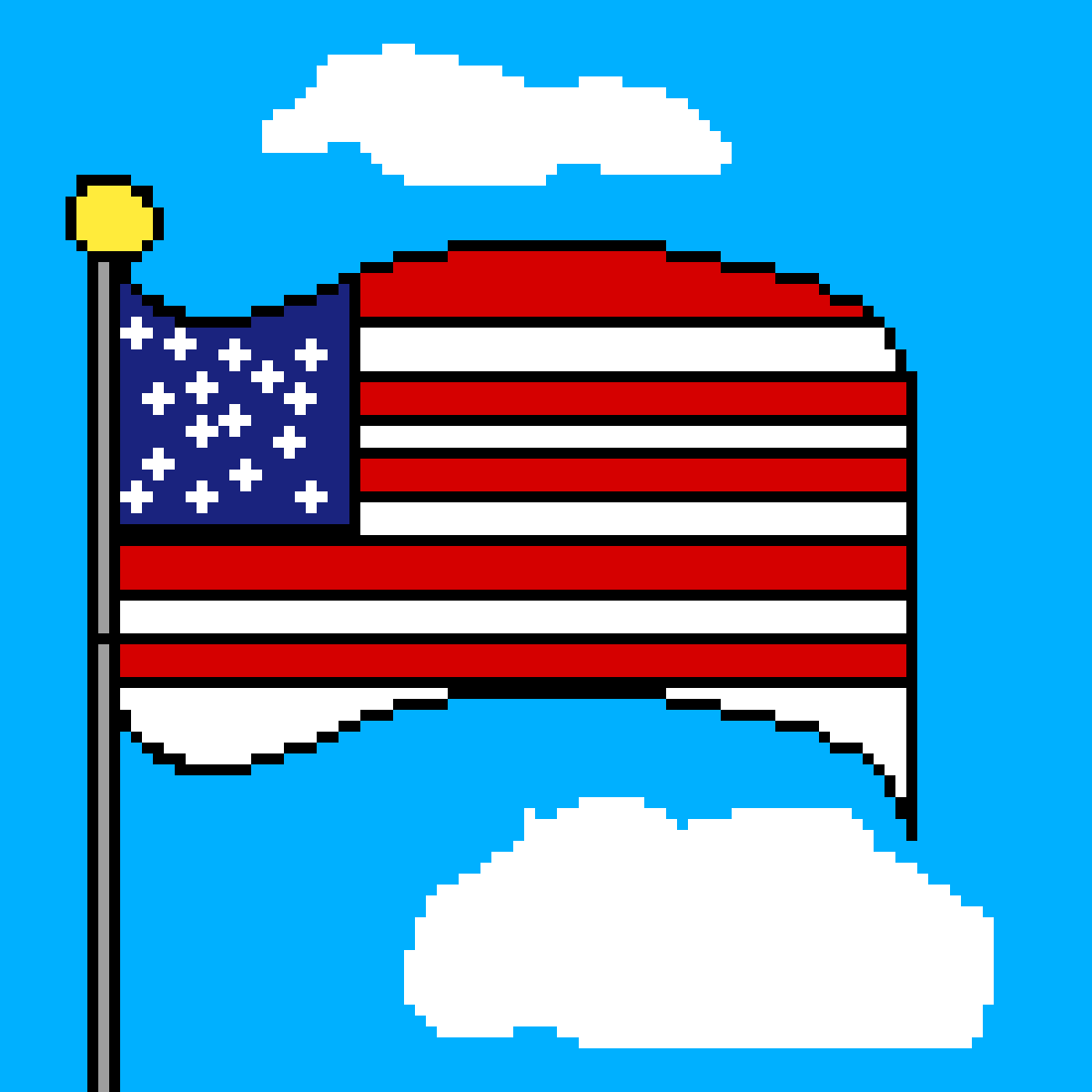 Editing American flag Free online pixel art drawing tool Pixilart